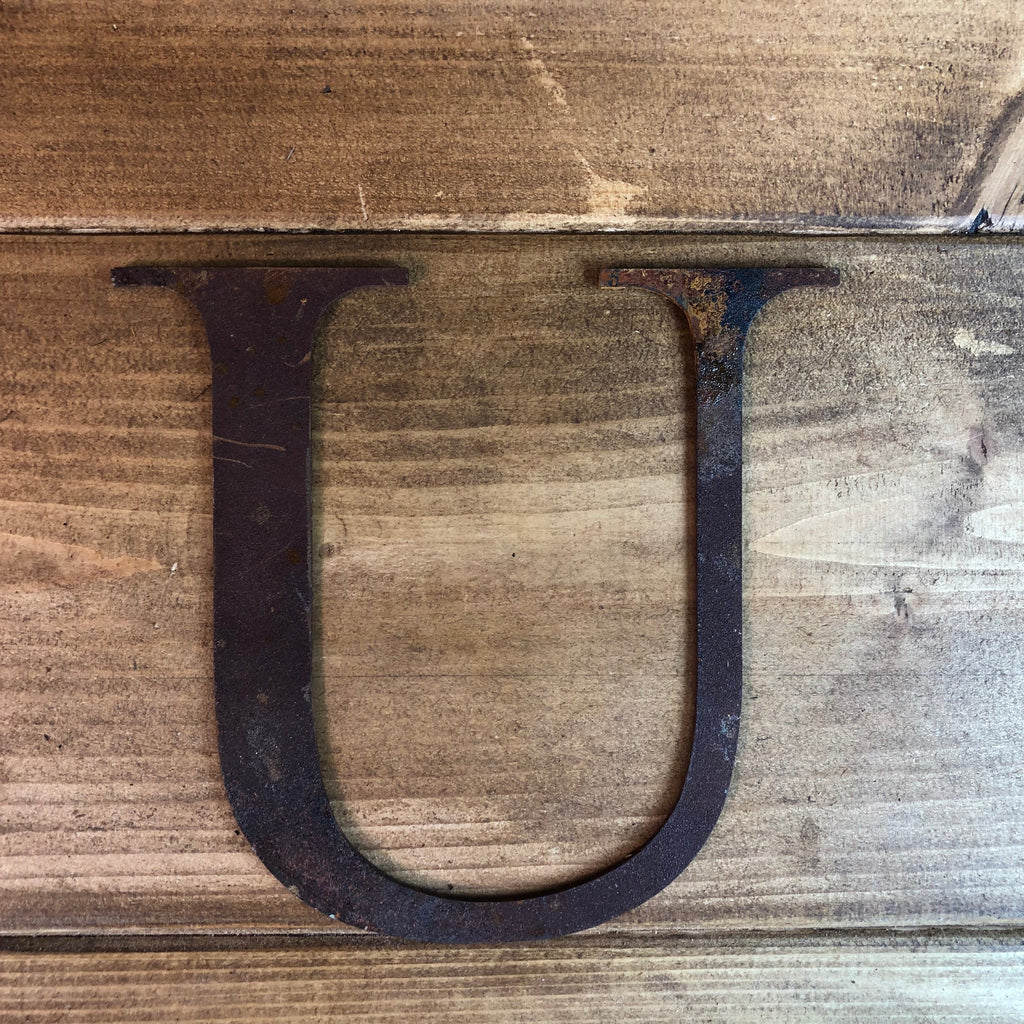 5 Inch Rusty Metal Alphabet Letters and Numbers A-Z 0-9