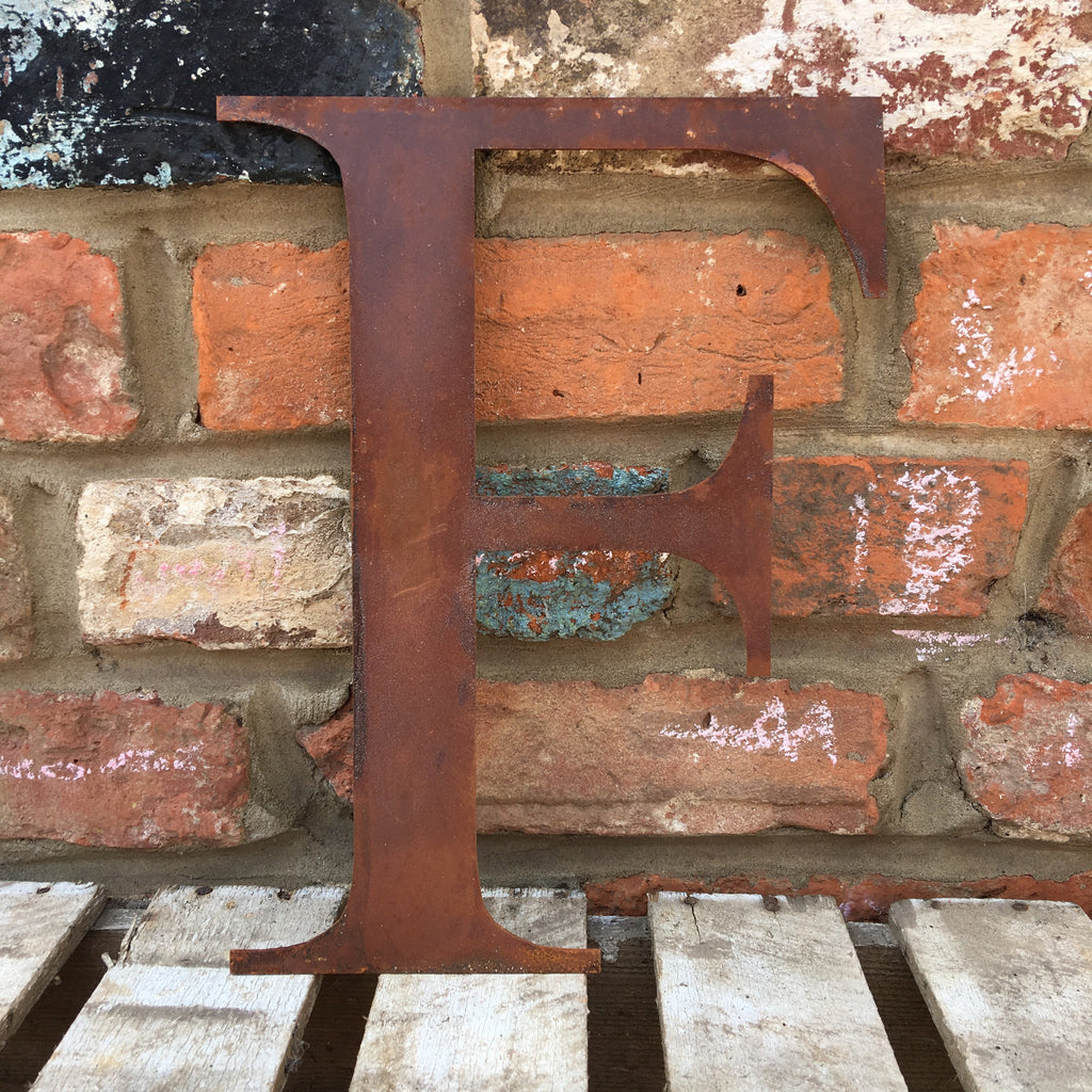 Rustic Metal Letters and Numbers 5 inch and 12 inch for Home and Garden Decor