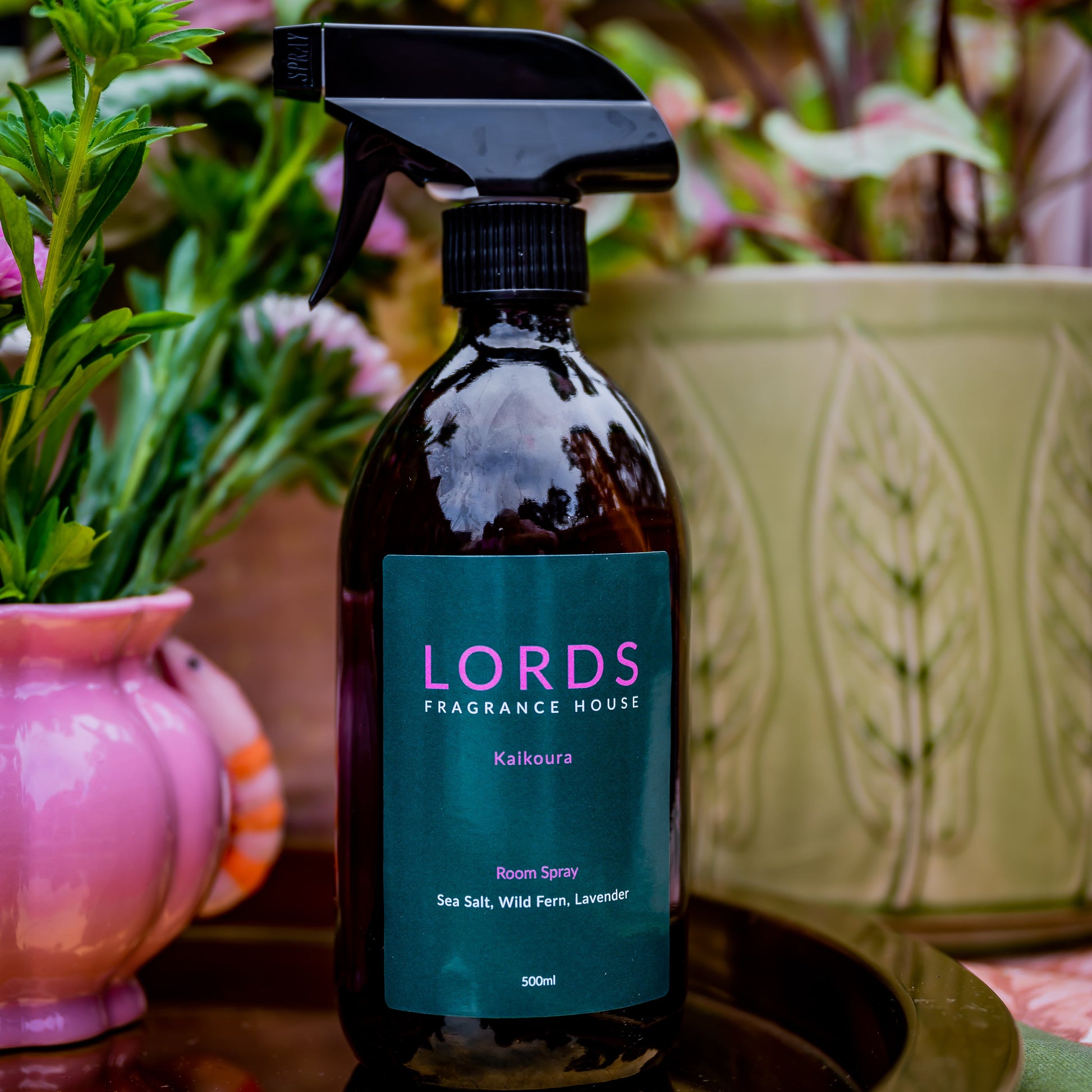 Room and Linen Spray Amber Glass 500ml