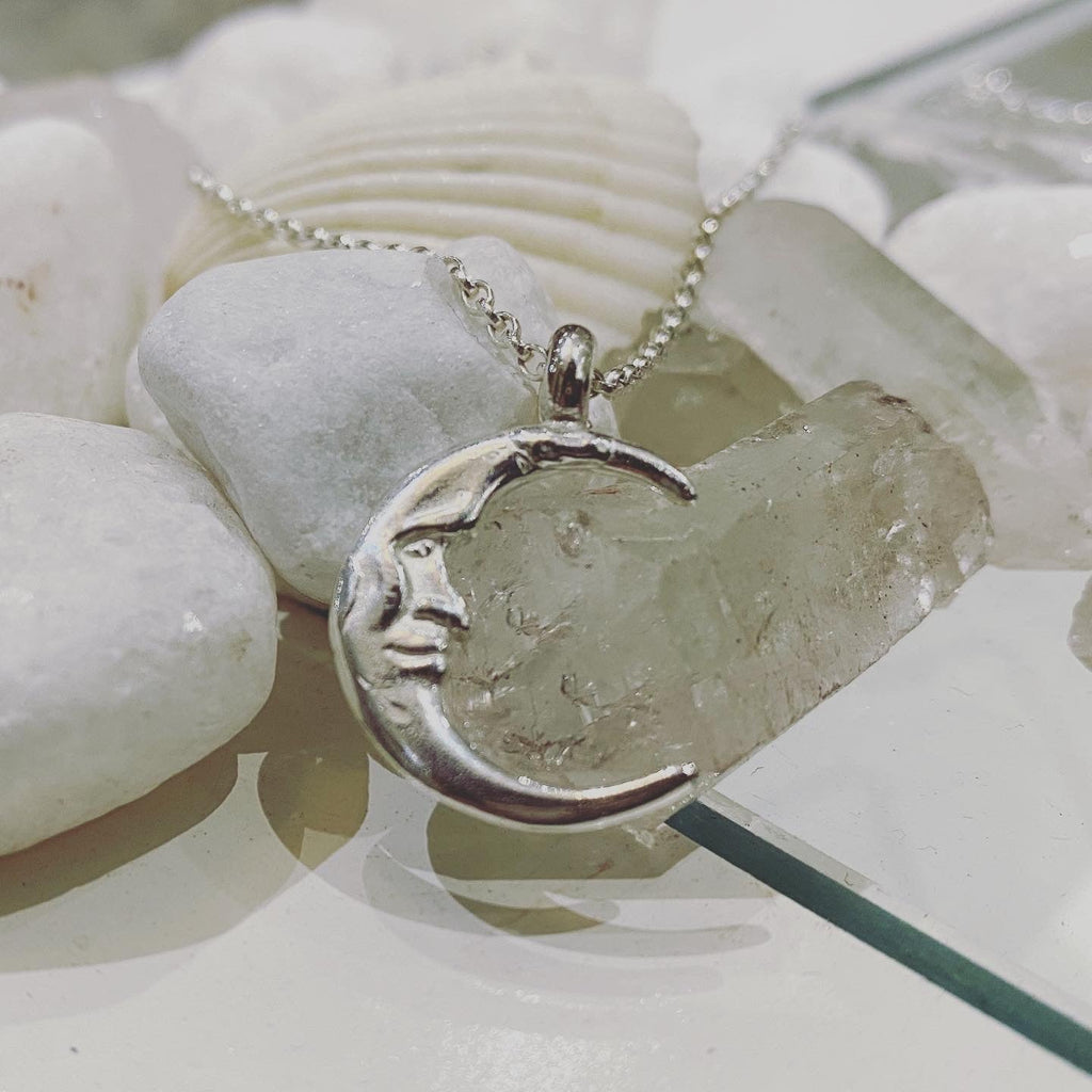 Sleeper Moon Necklace Sterling Silver