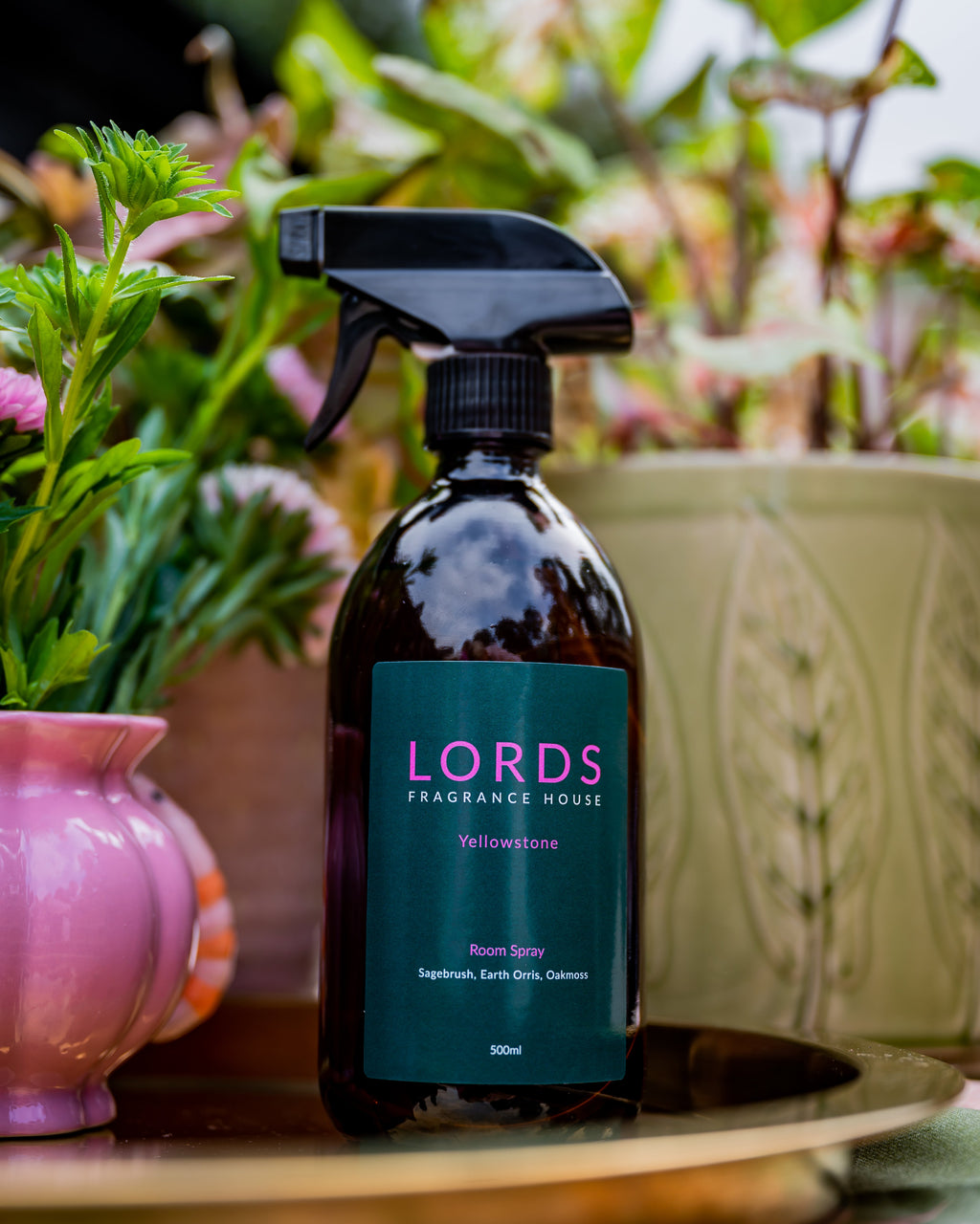 Room and Linen Spray Amber Glass 500ml