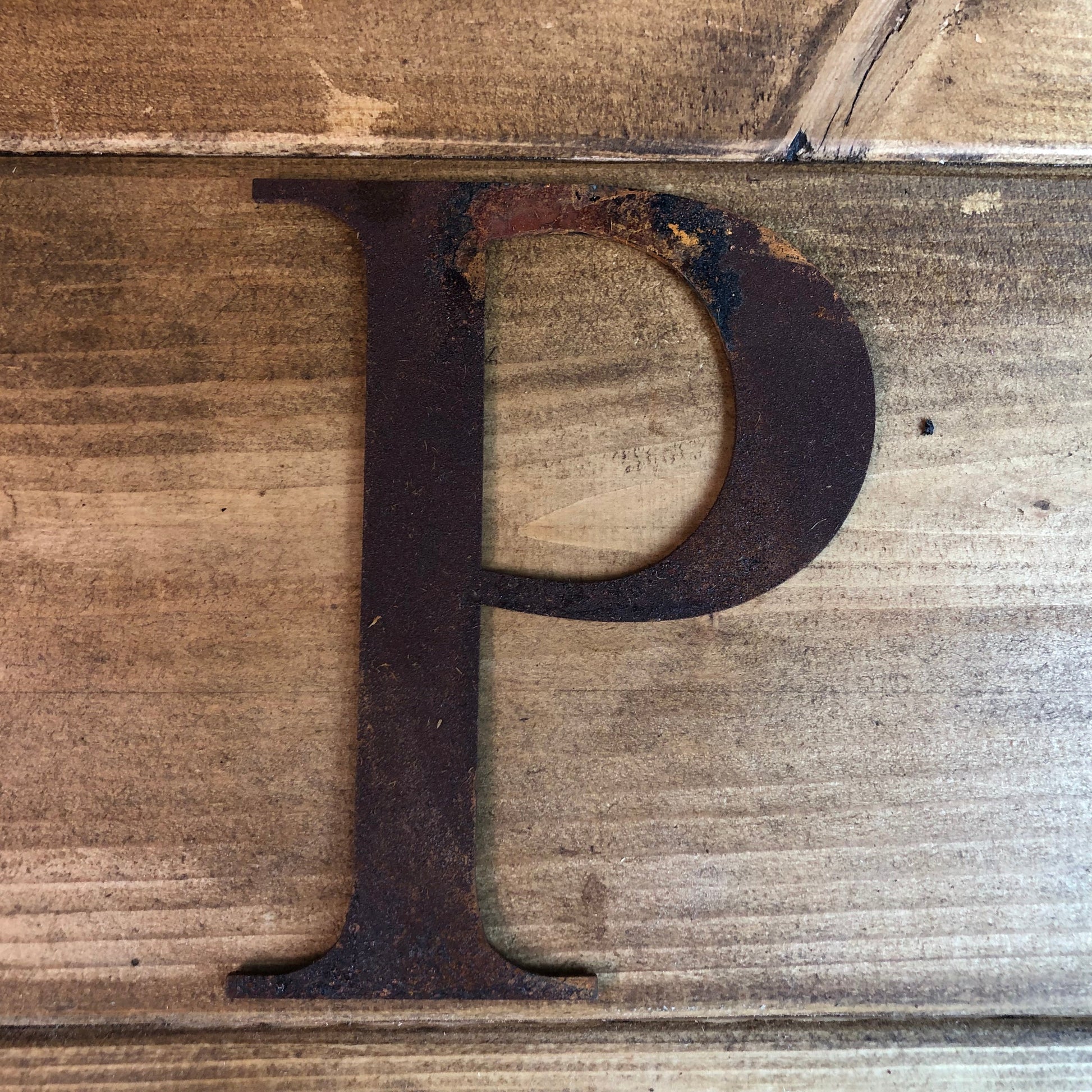 5 Inch Rusty Metal Alphabet Letters and Numbers A-Z 0-9