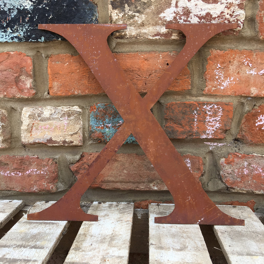 Rustic Metal Letters and Numbers 5 inch and 12 inch for Home and Garden Decor