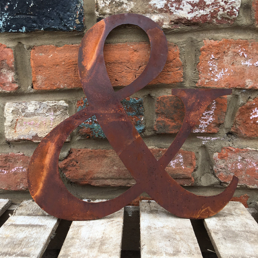 Rustic Metal Letters and Numbers 5 inch and 12 inch for Home and Garden Decor