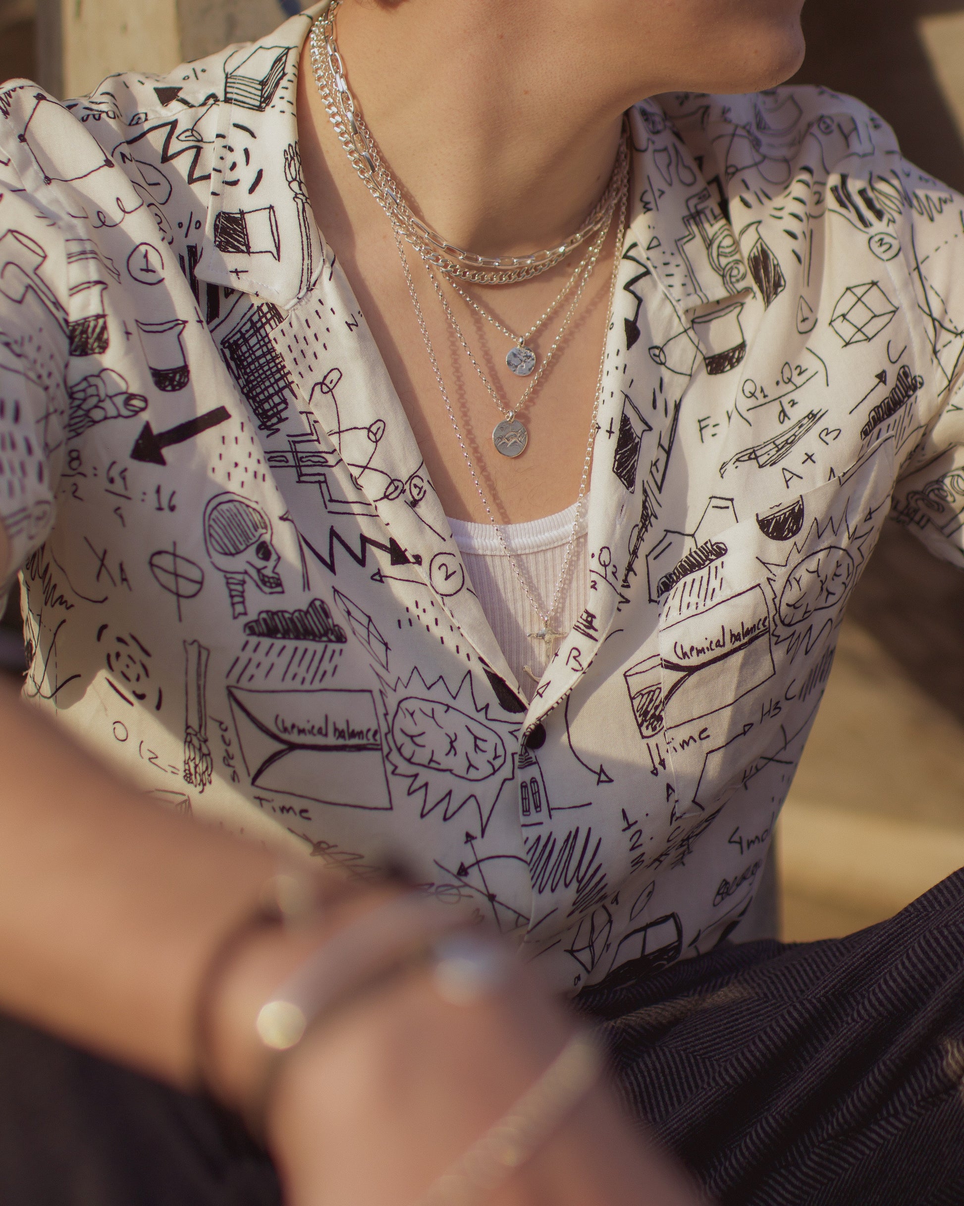 Sterling Silver Palm Talisman Necklace