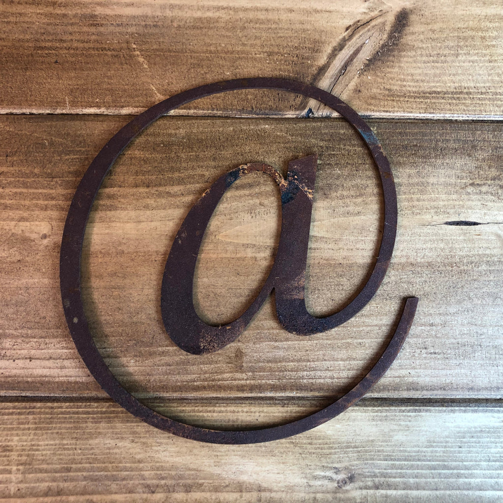 5 Inch Rusty Metal Alphabet Letters and Numbers A-Z 0-9