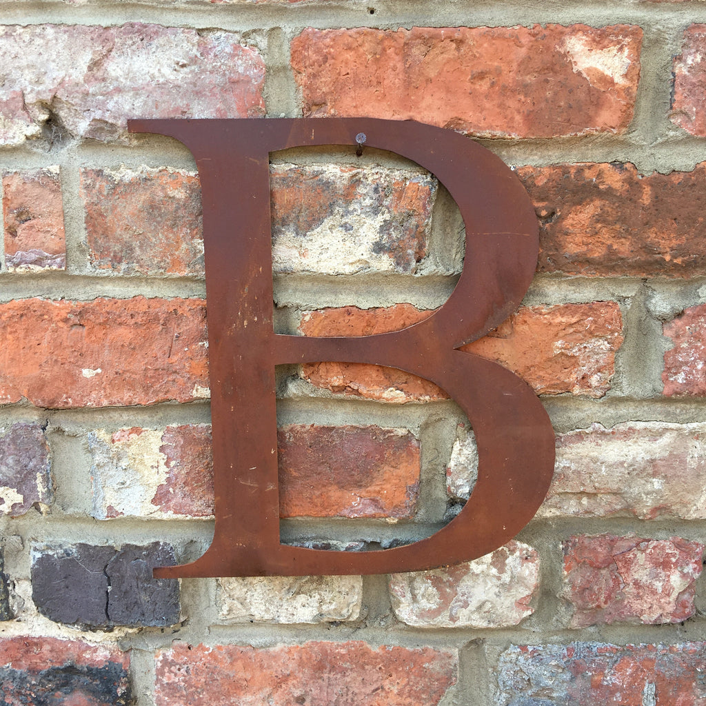 Rustic Metal Letters and Numbers 5 inch and 12 inch for Home and Garden Decor