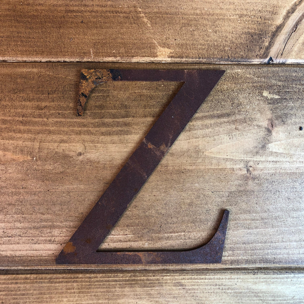 5 Inch Rusty Metal Alphabet Letters and Numbers A-Z 0-9
