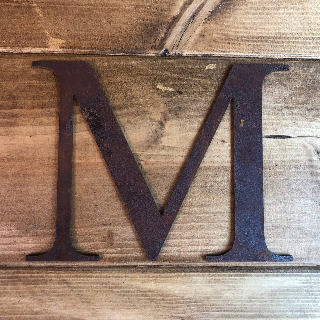 5 Inch Rusty Metal Alphabet Letters and Numbers A-Z 0-9