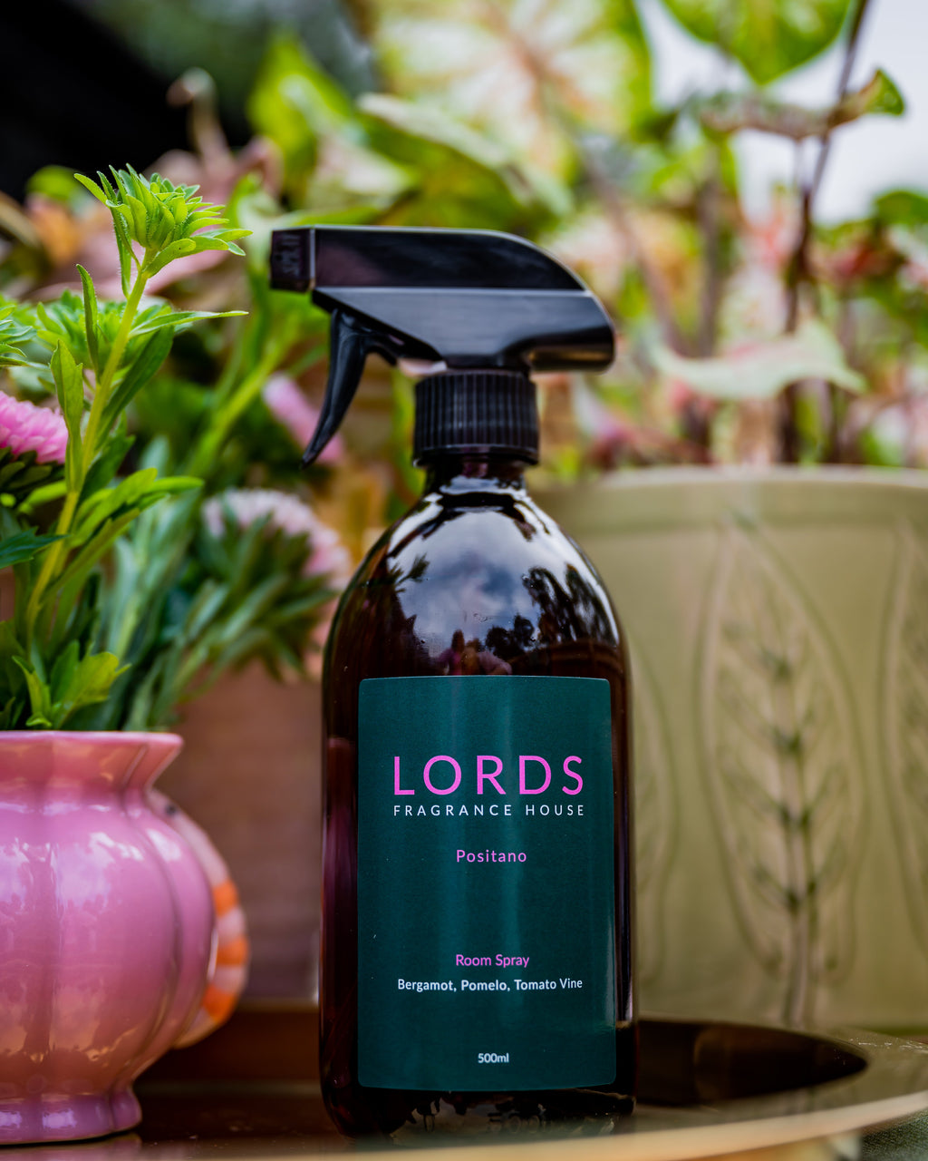 Room and Linen Spray Amber Glass 500ml