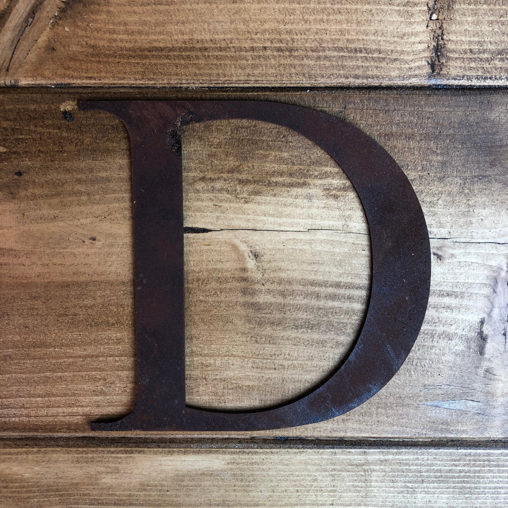 5 Inch Rusty Metal Alphabet Letters and Numbers A-Z 0-9