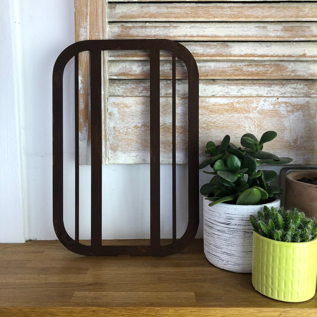 Rusty Metal Art Deco Lettering A-Z 0-9 in 5 inch or 12 inch
