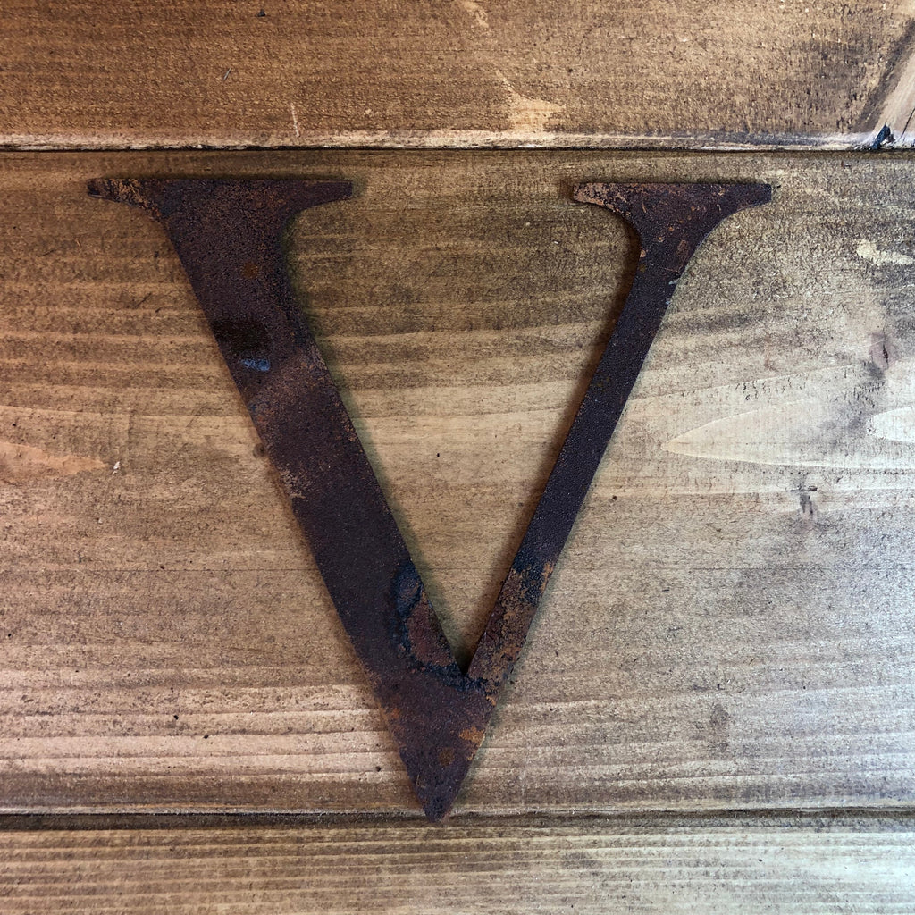 5 Inch Rusty Metal Alphabet Letters and Numbers A-Z 0-9