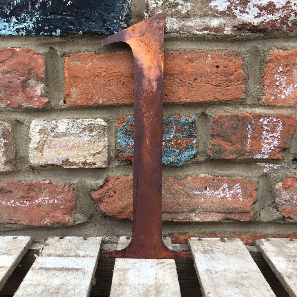Rustic Metal Letters and Numbers 5 inch and 12 inch for Home and Garden Decor