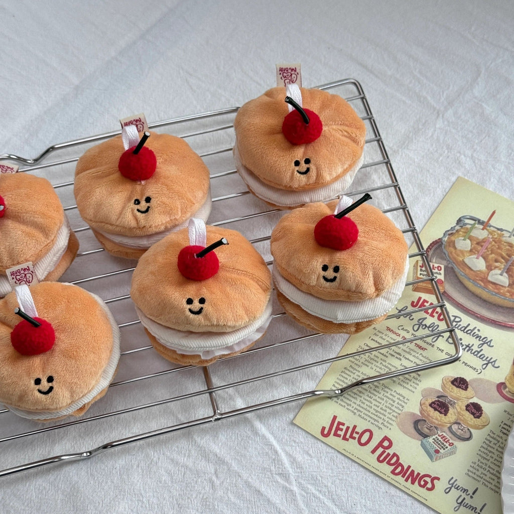 Cherry Pancake Bag Charm Plush Toy