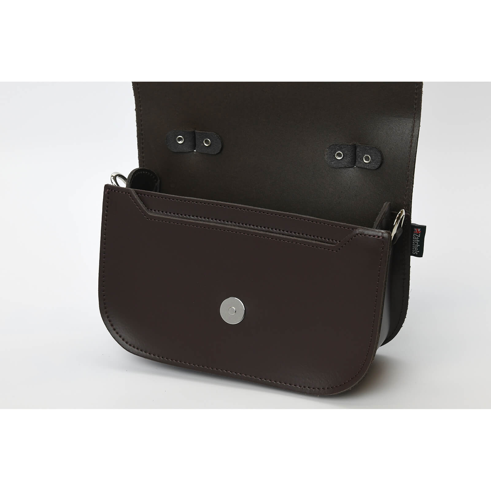 Aura Handmade Leather Bag in Dark Brown