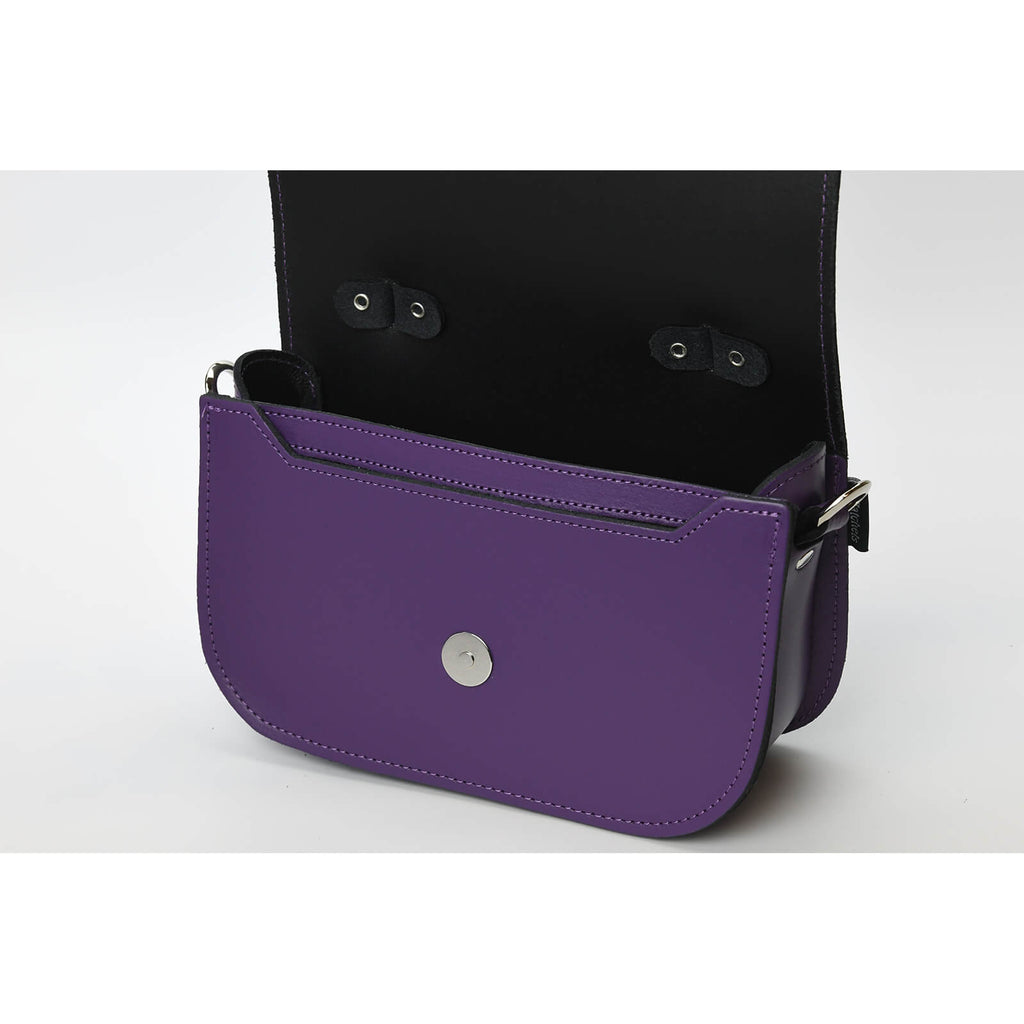 Aura Handmade Leather Bag in Purple