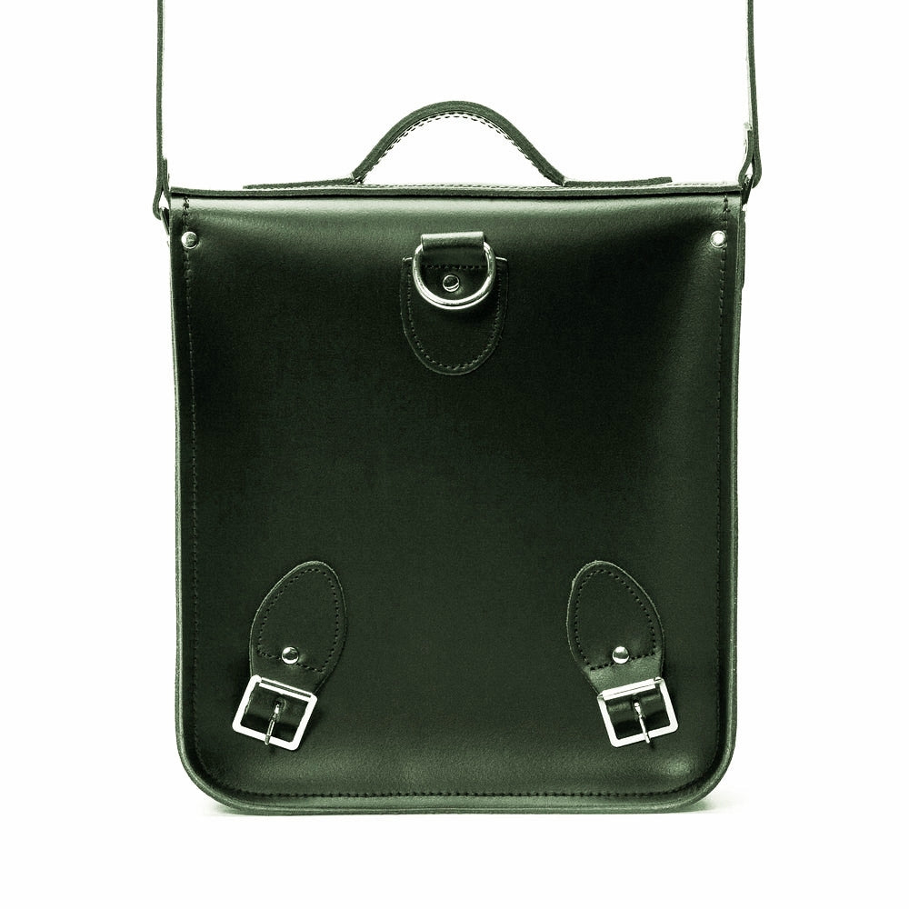 Handmade Leather City Backpack in Ivy Green