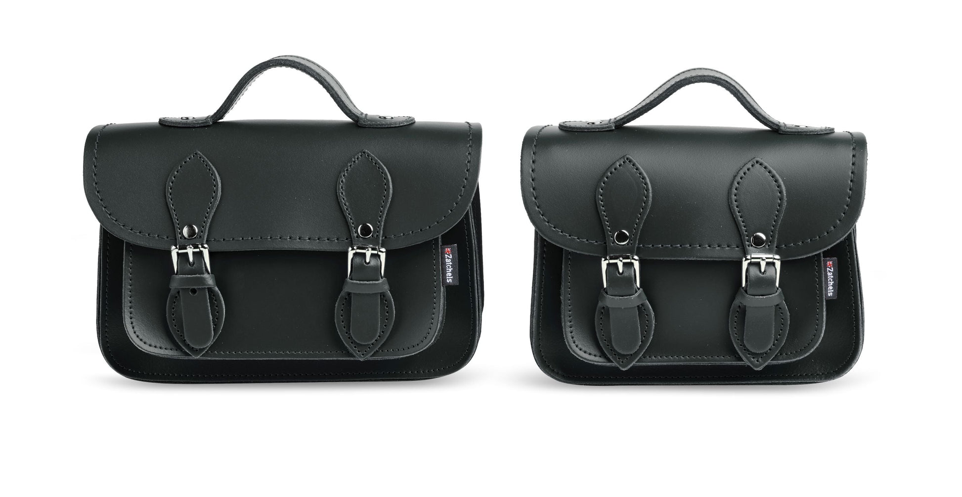 Handmade Leather Micro Satchel in Ivy Green