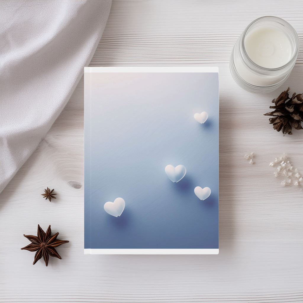 A5 Hardcover Journal with Minimalist Heart Design