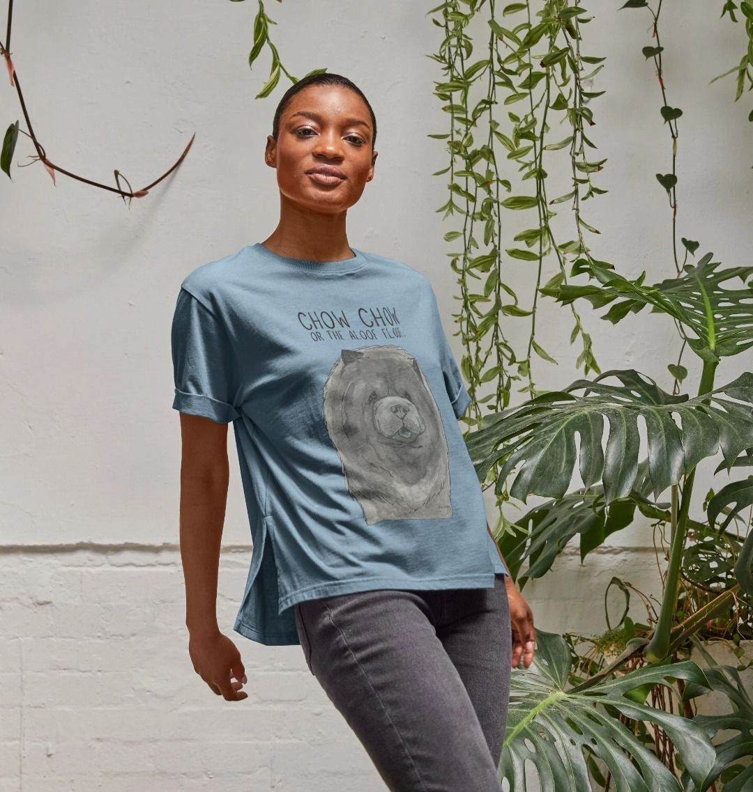 Blue Chow Chow Women's Relaxed Fit T-Shirt
