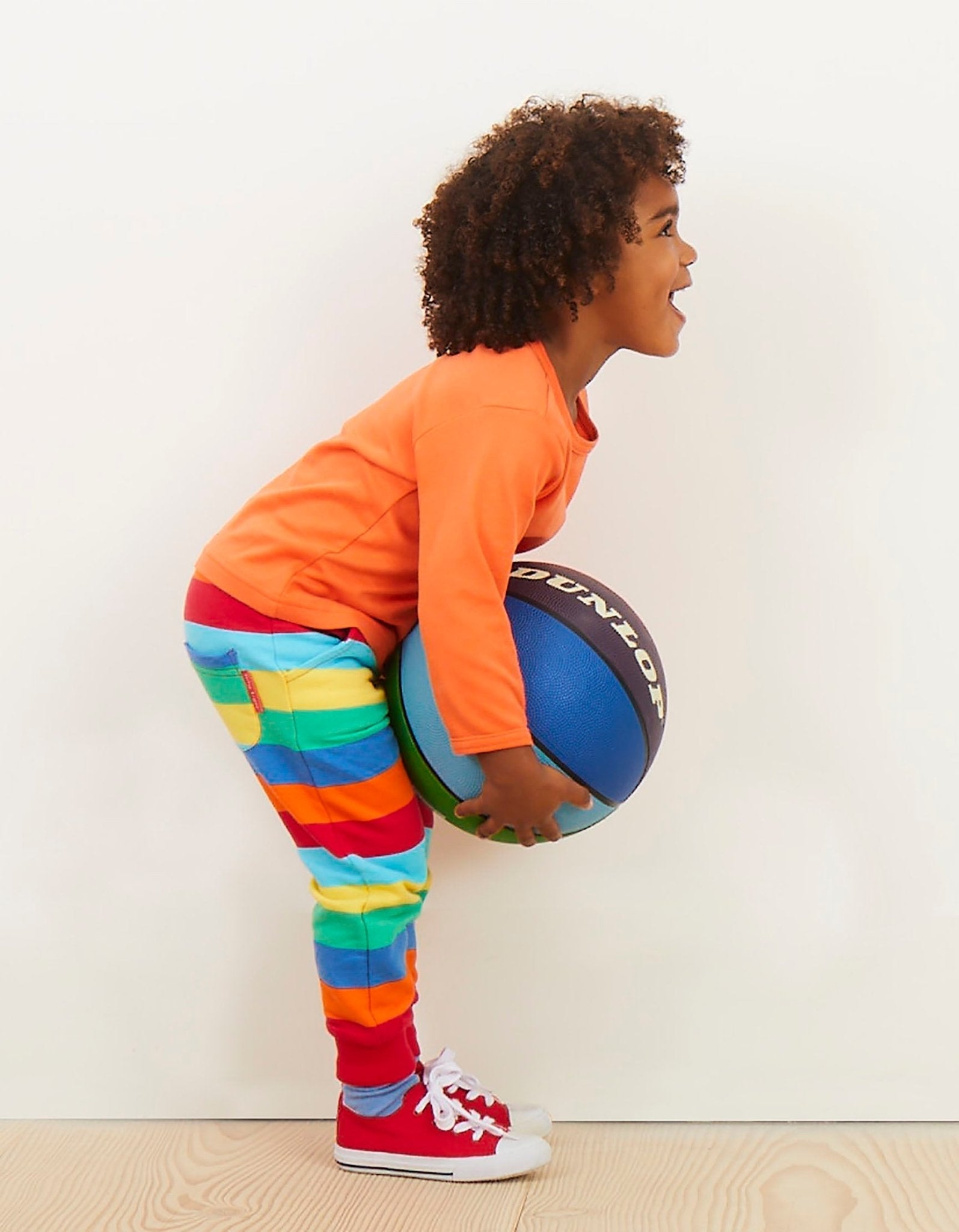 Organic Multi Stripe Joggers for Kids