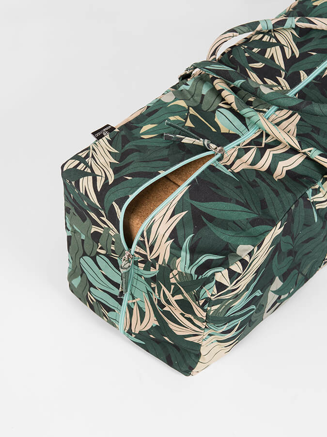 Organic Cotton Yoga Equipment Bag in Floral Design