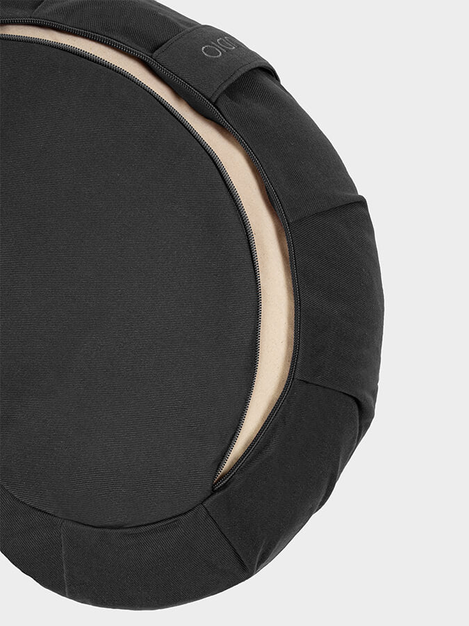 Organic Buckwheat Zafu Crescent Meditation Cushion