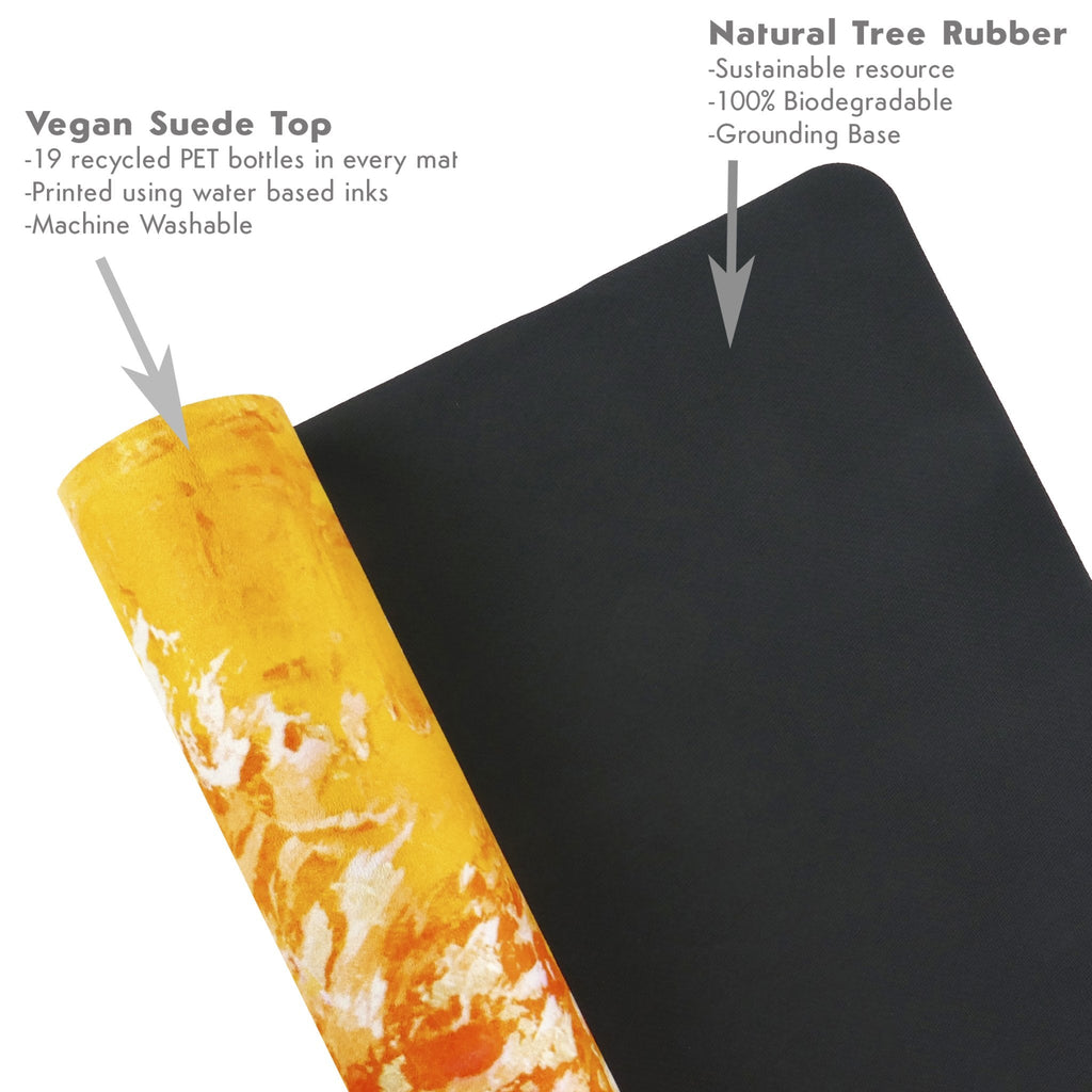 Orange Travel Yoga Mat