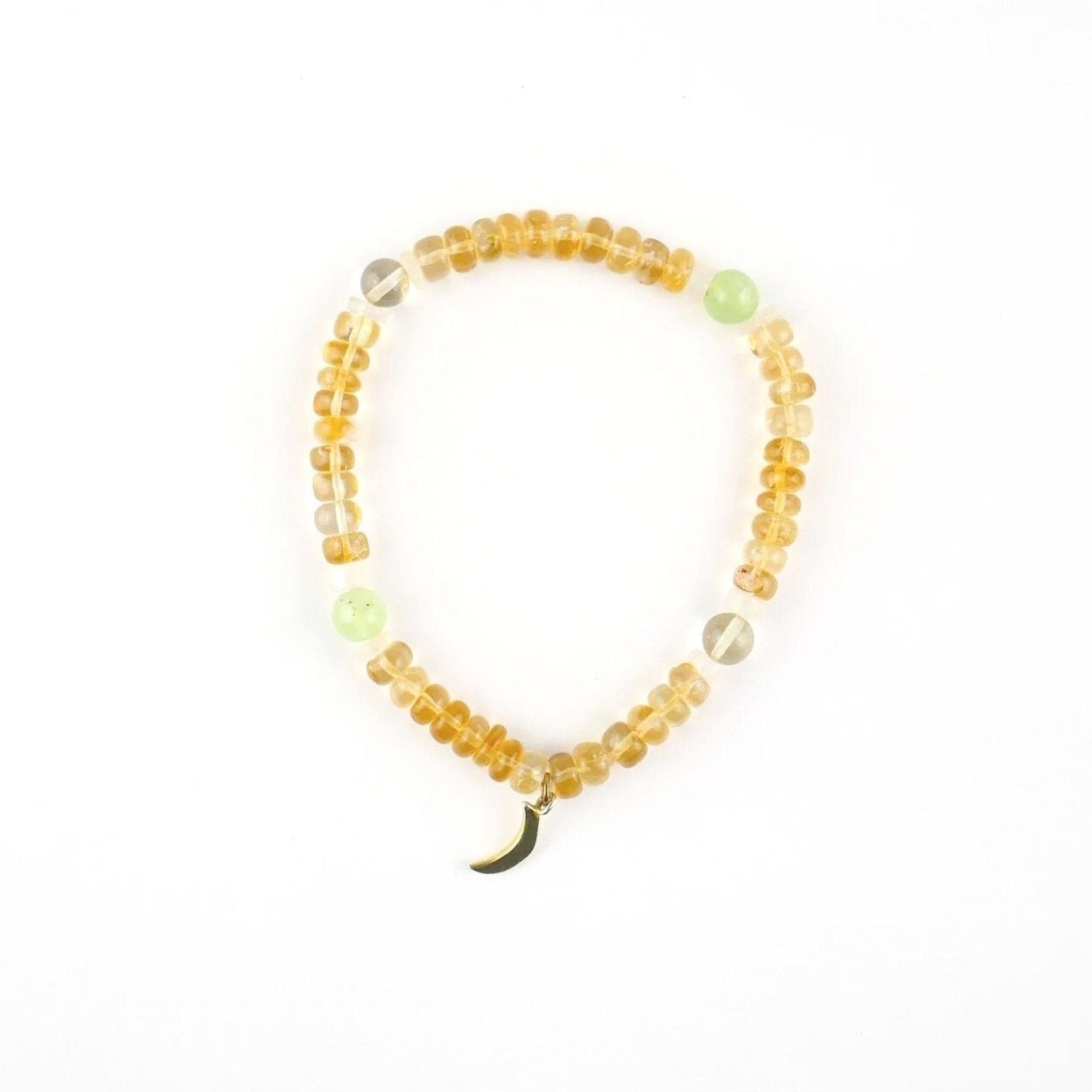 Citrine Crystal Necklace and Bracelet Set
