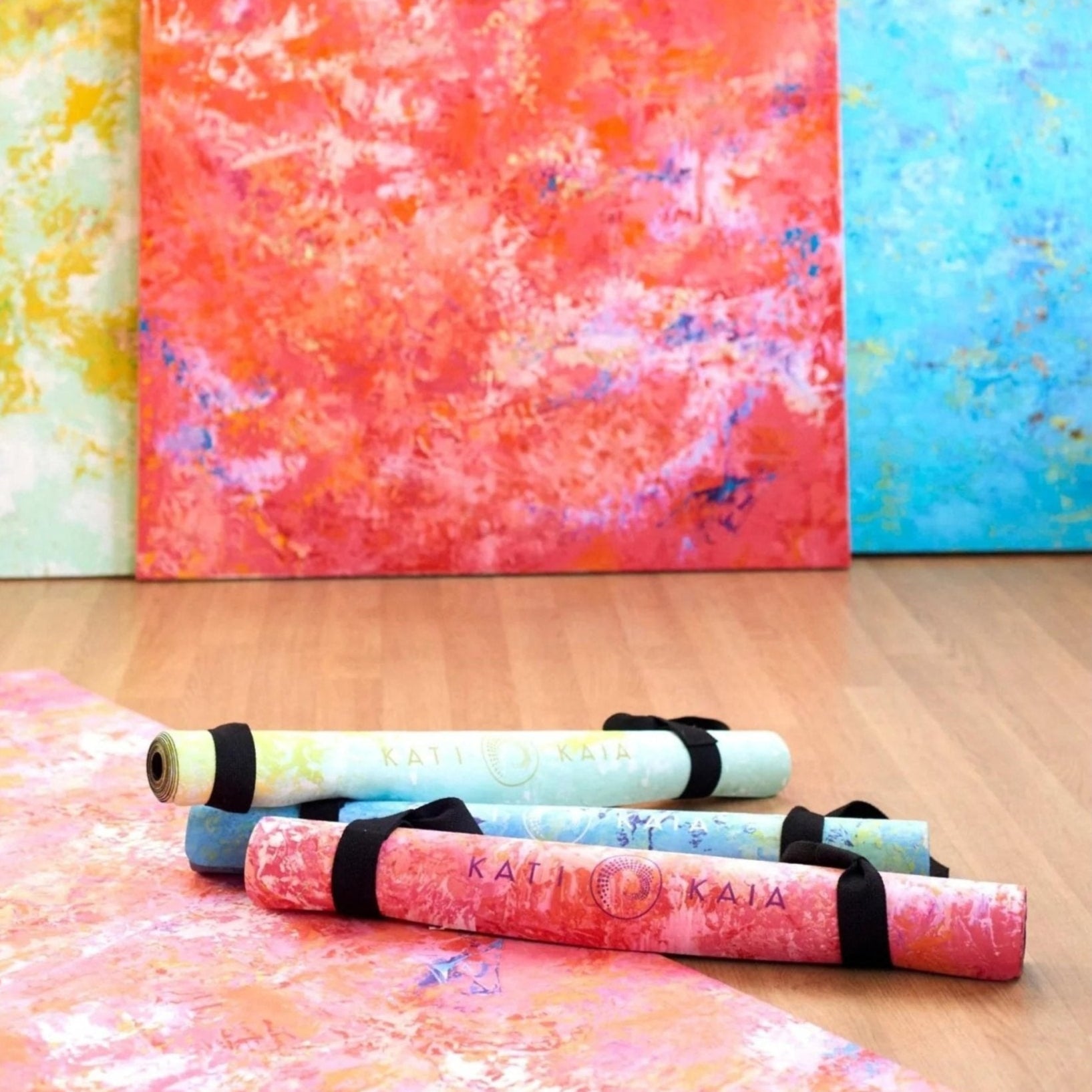 Pink Artistry Travel Yoga Mat