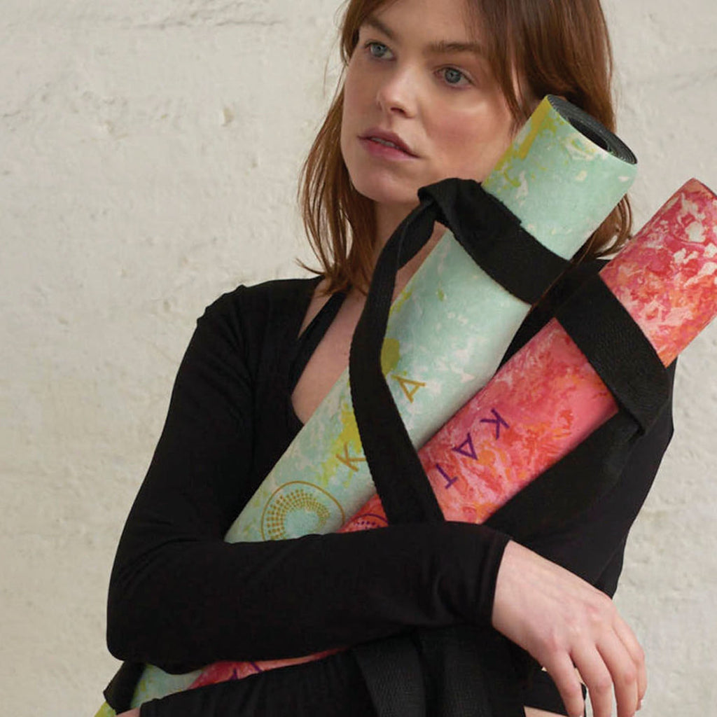 Pink Artistry Travel Yoga Mat