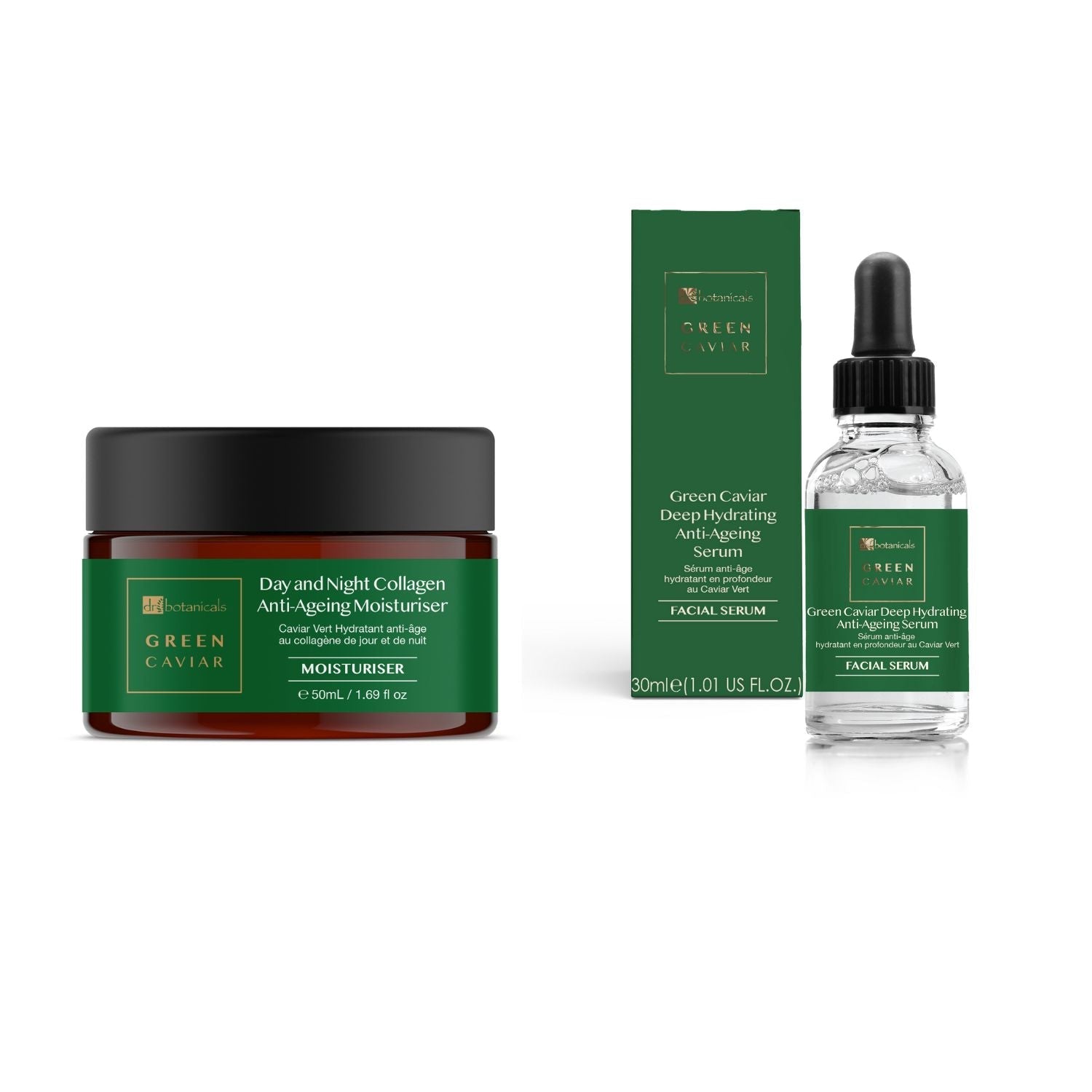 Green Caviar Anti Ageing Moisturiser and Serum Kit