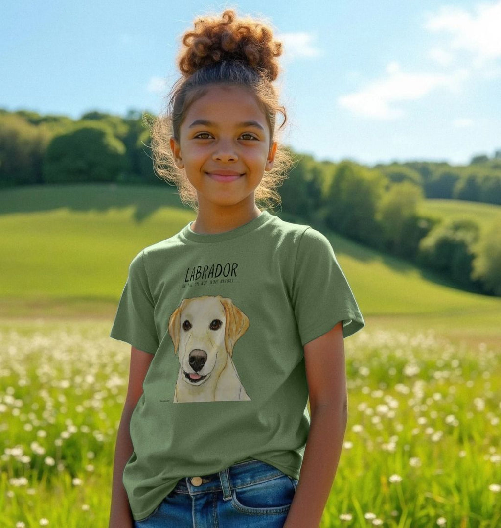Yellow Labrador Snack Patrol Kids T-Shirt