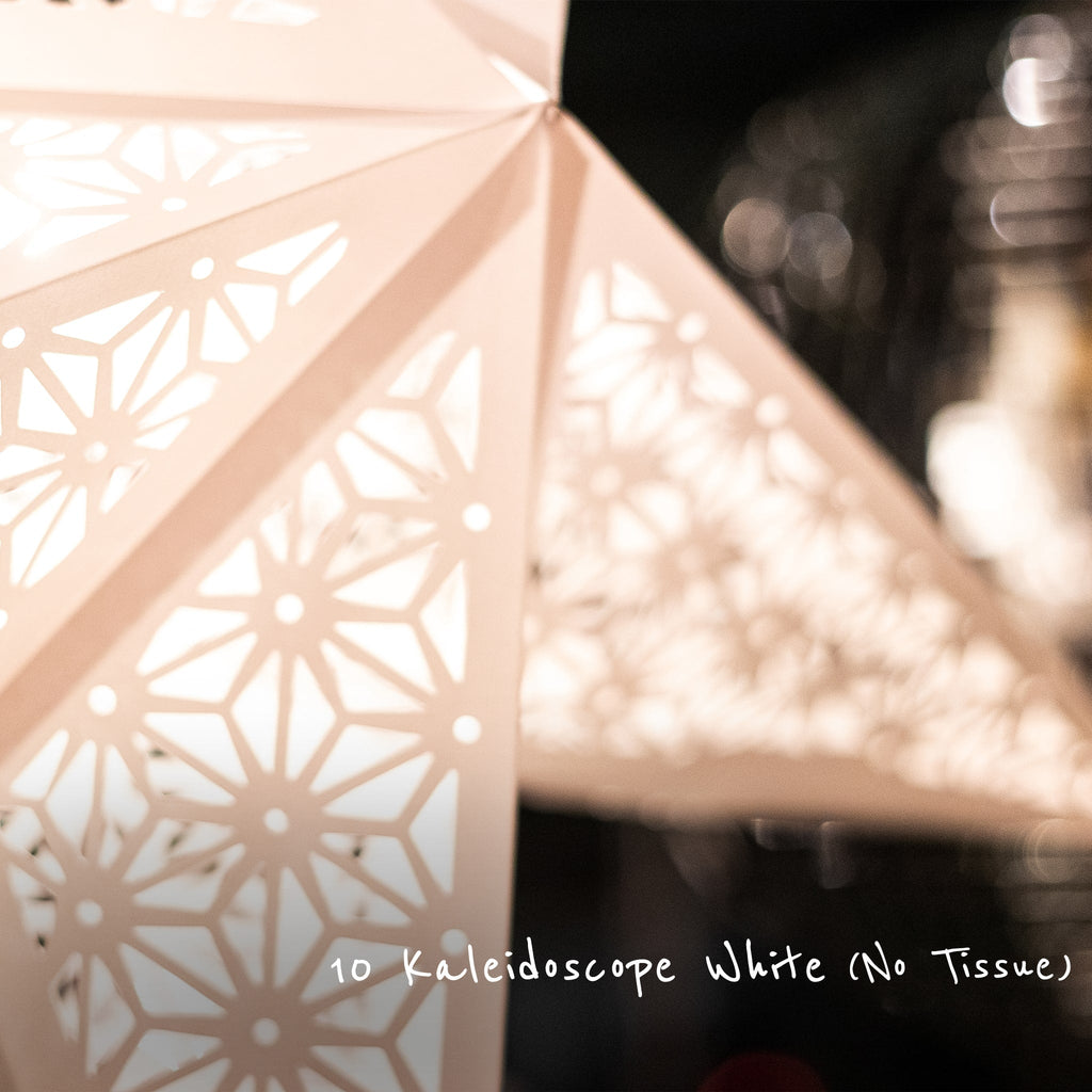 White Wedding Star Lanterns Multi Pack 40 Pieces