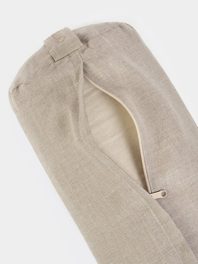 Organic Buckwheat Linen Meditation Bolster Cushion