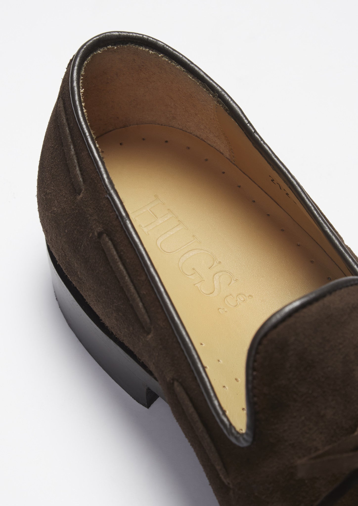 Brown Suede Laced Loafers
