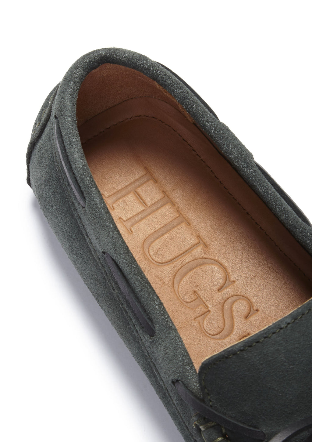 Racing Green Suede Laced Driving Loafers