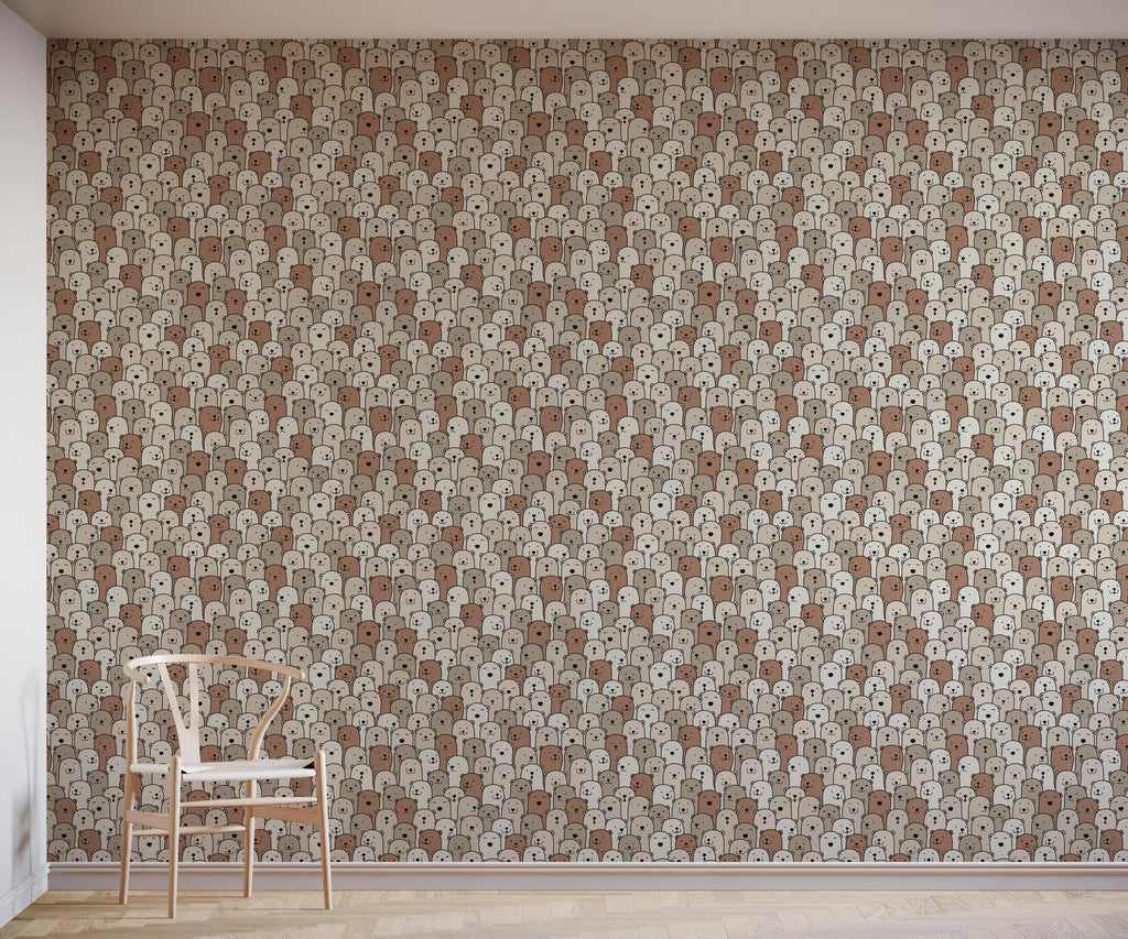 Layton Children's Bear Wallpaper