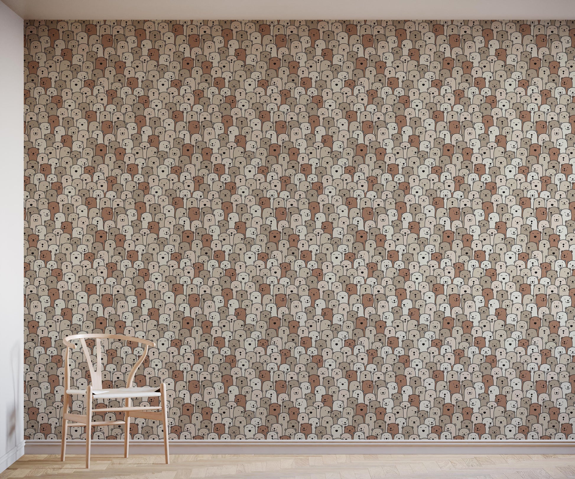 Layton Children's Bear Wallpaper
