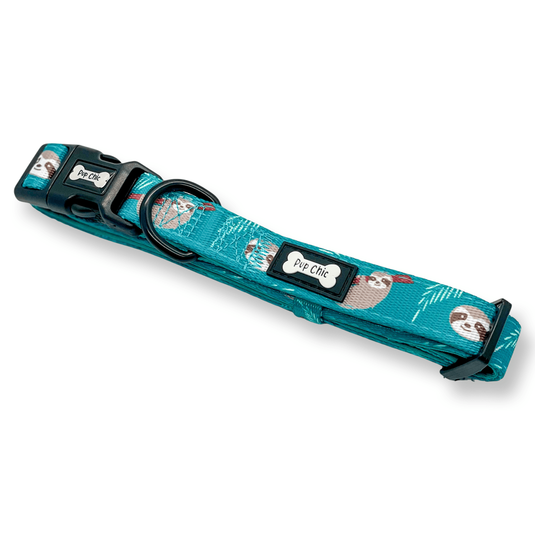 Lazy Sloth Adjustable Dog Collar