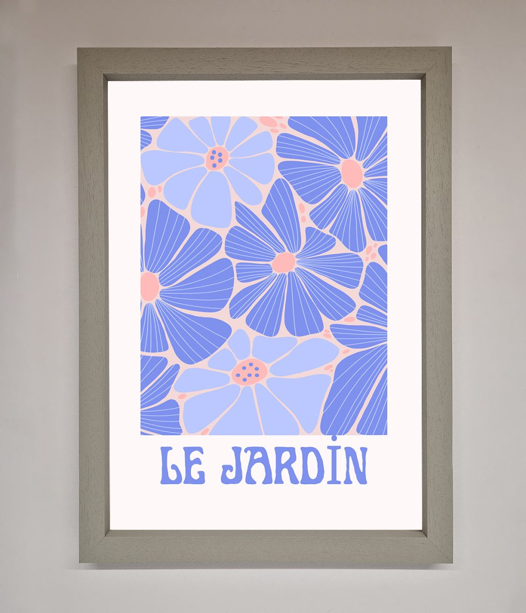 Blue Framed Poster
