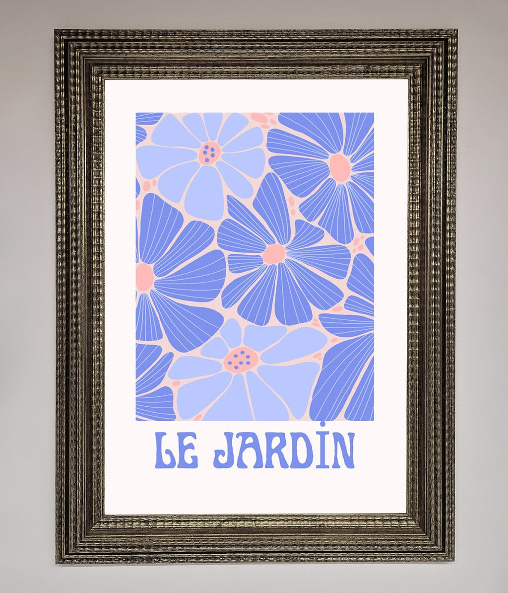 Blue Framed Poster