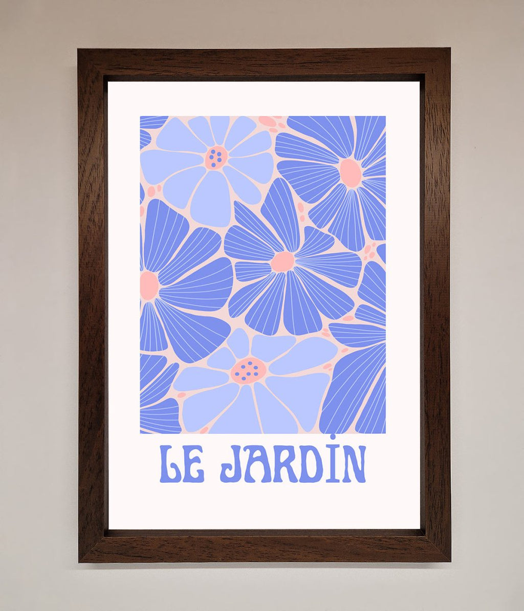 Blue Framed Poster