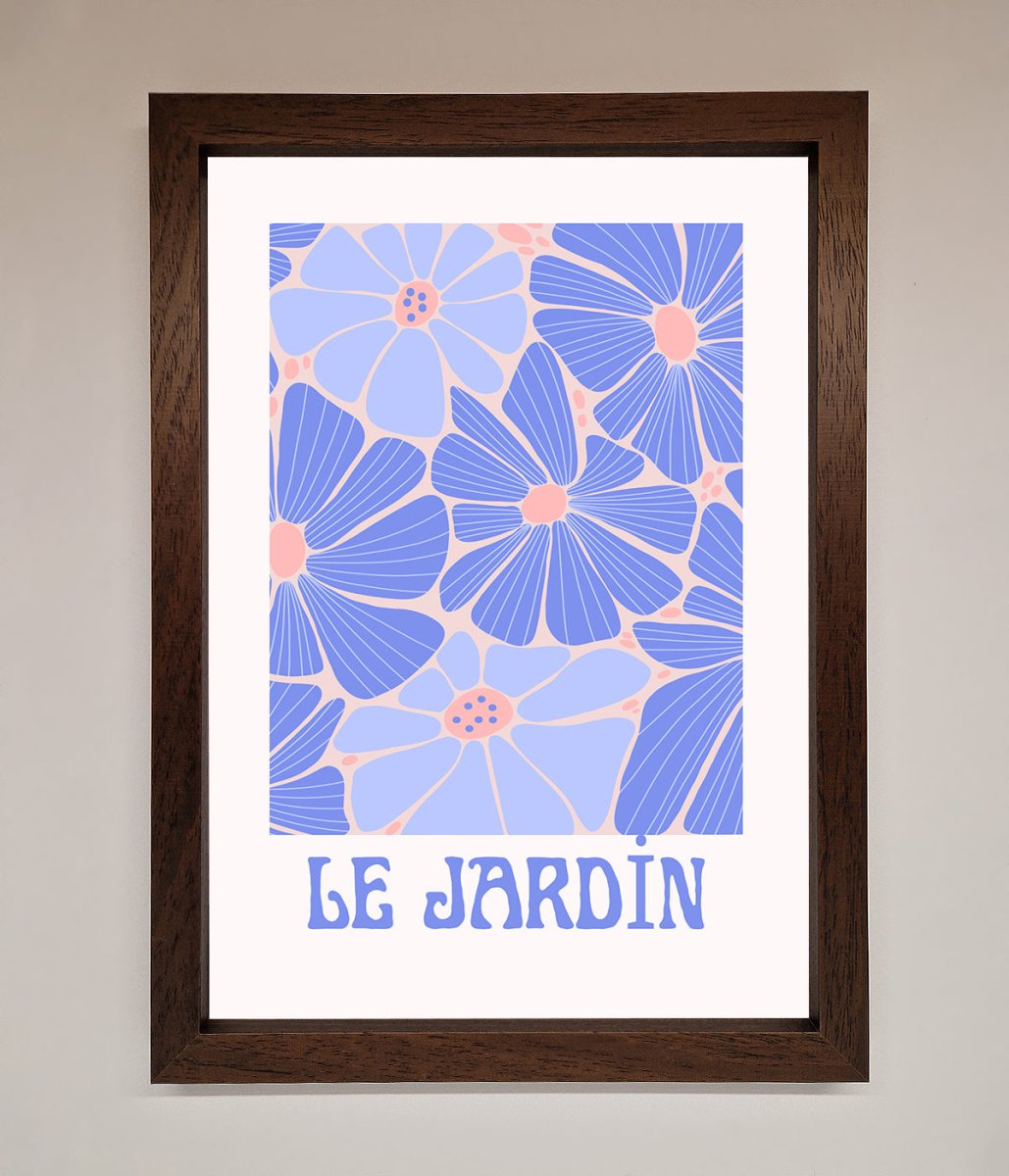 Blue Framed Poster