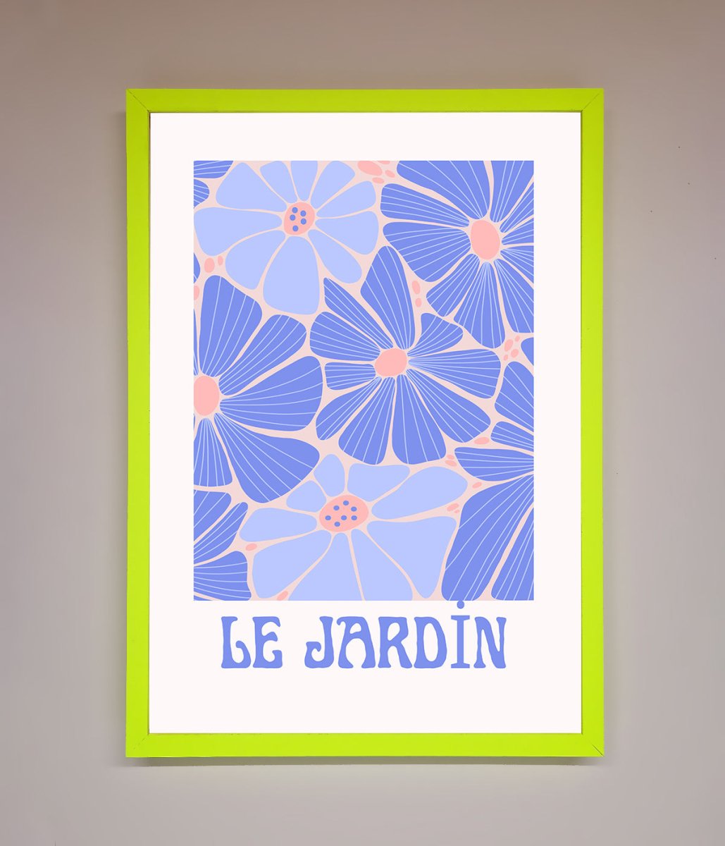 Blue Framed Poster
