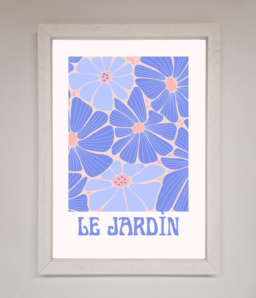Blue Framed Poster