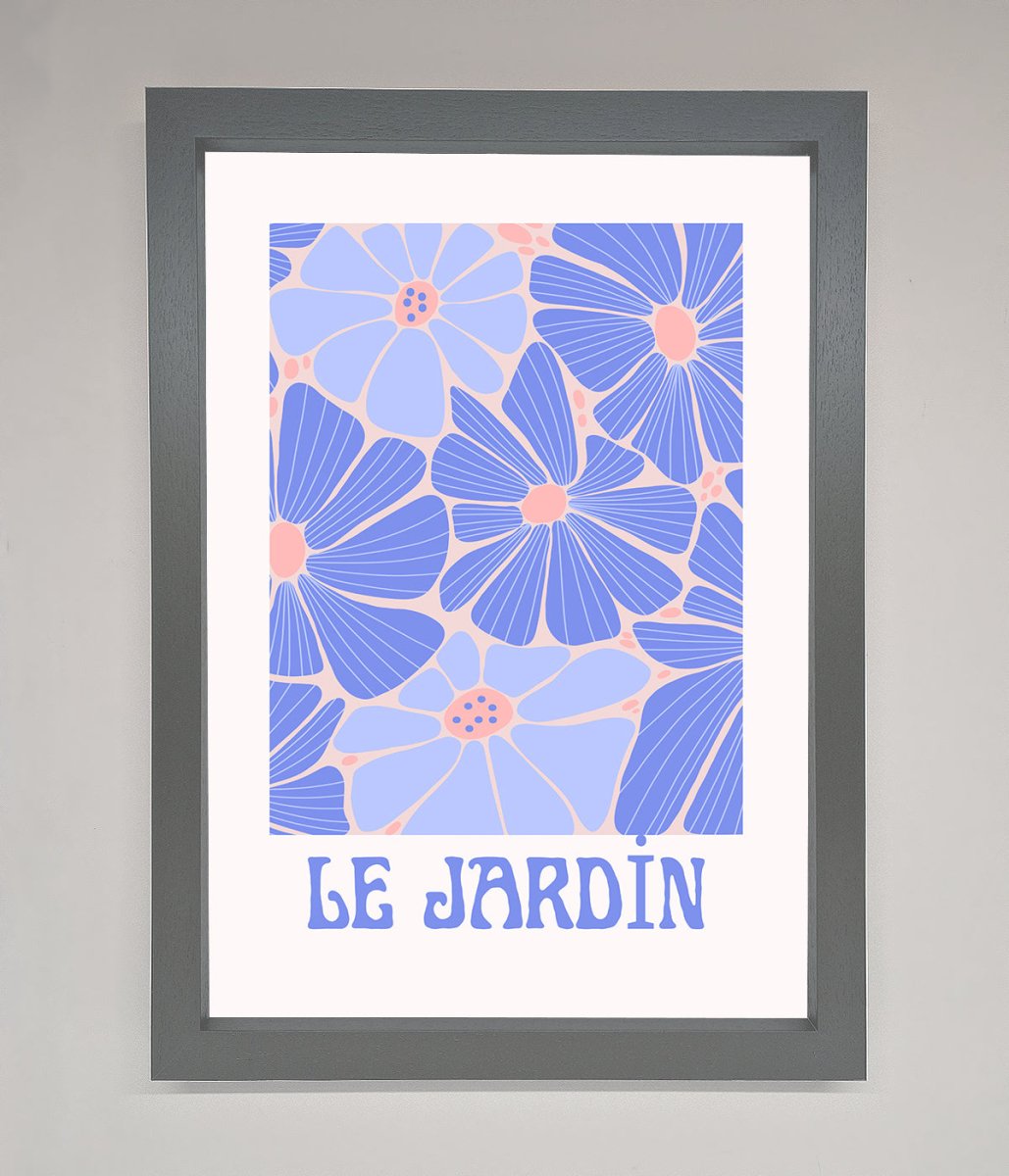 Blue Framed Poster