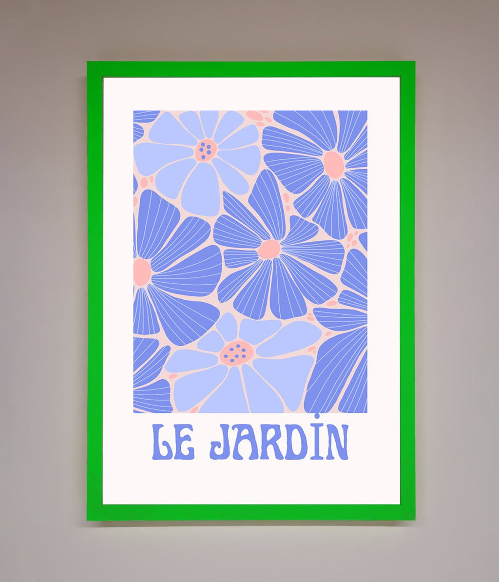 Blue Framed Poster