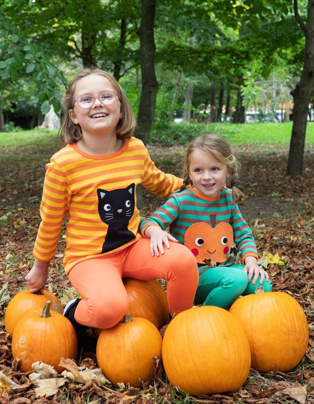 Organic Orange Basic Leggings
